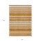 Edge Collections - 10' x 14' - Brown - Striped Washable Indoor Outdoor Area Rug - 1 Piece